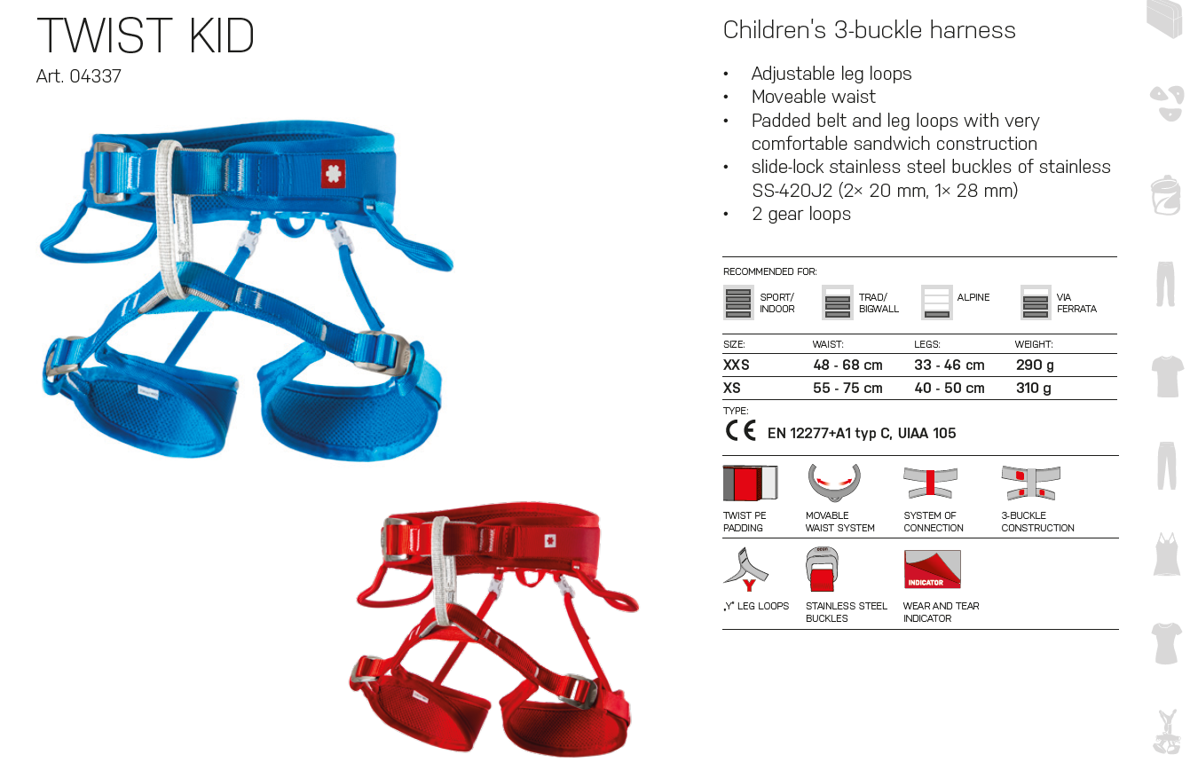 Twist Kid Climbing Harness