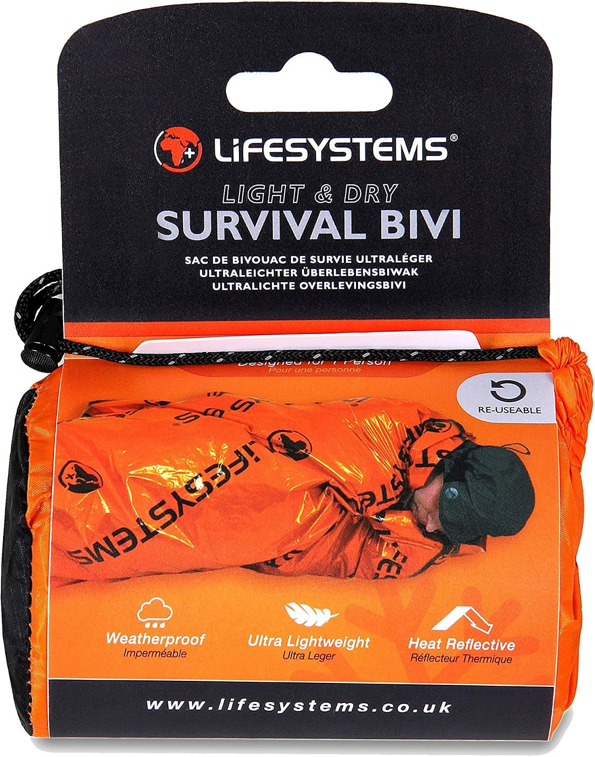 Heatshield Emergency Thermal Bag for Hiking, Mountaineering and Outdoor Survival