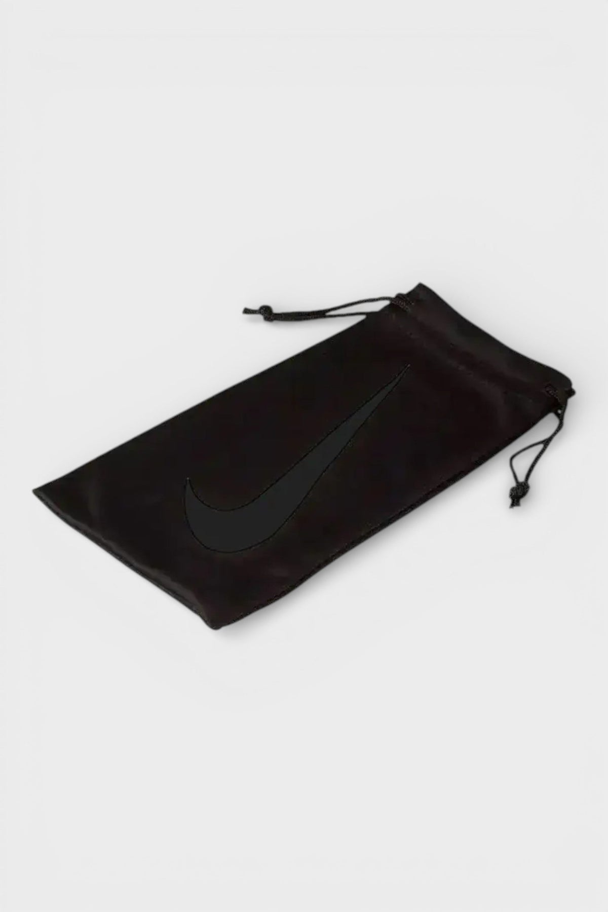 Nike drawstring sunglasses pouch in black with swoosh logo