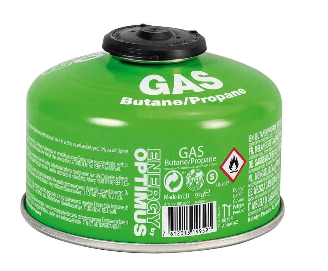 Optimus 100g Stove Fuel / Gas works with MSR / Jetboil etc