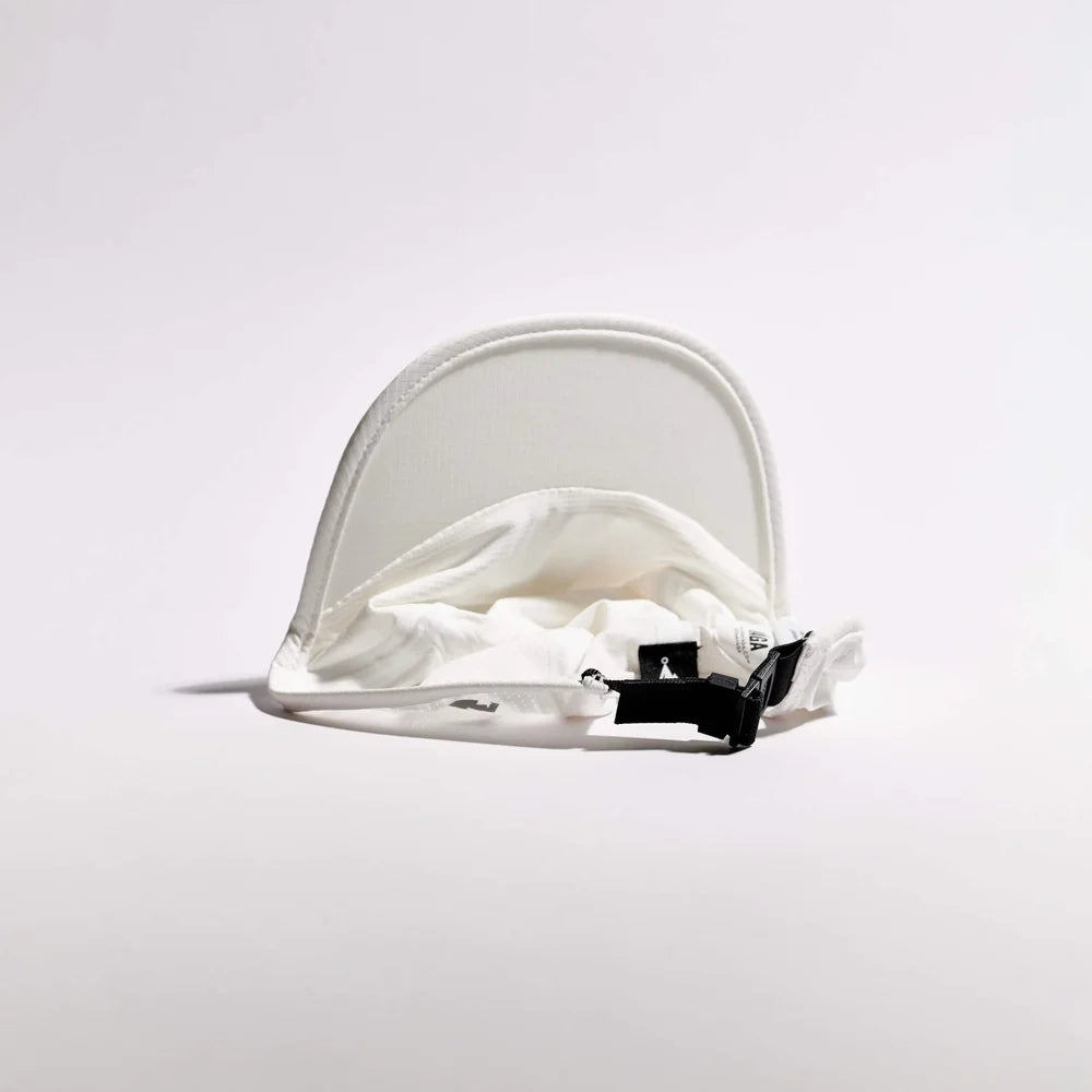 White baby seat canopy on a light gray background