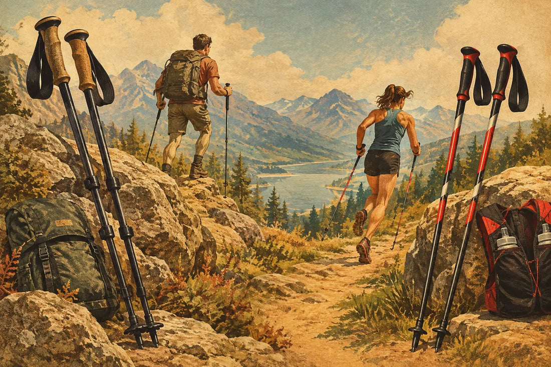 Trekking Poles vs Running Poles for the Hills