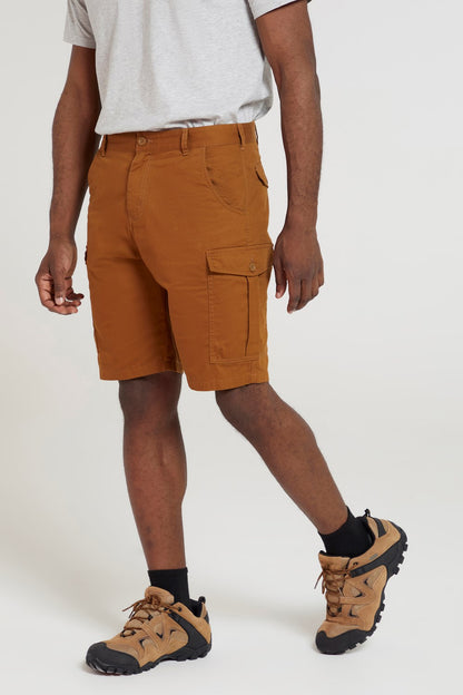 Mountain Warehouse Mens Cargo Shorts 100% Twill Cotton Multiple Pockets