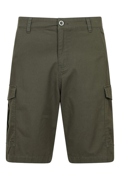 Mountain Warehouse Mens Cargo Shorts 100% Twill Cotton Multiple Pockets