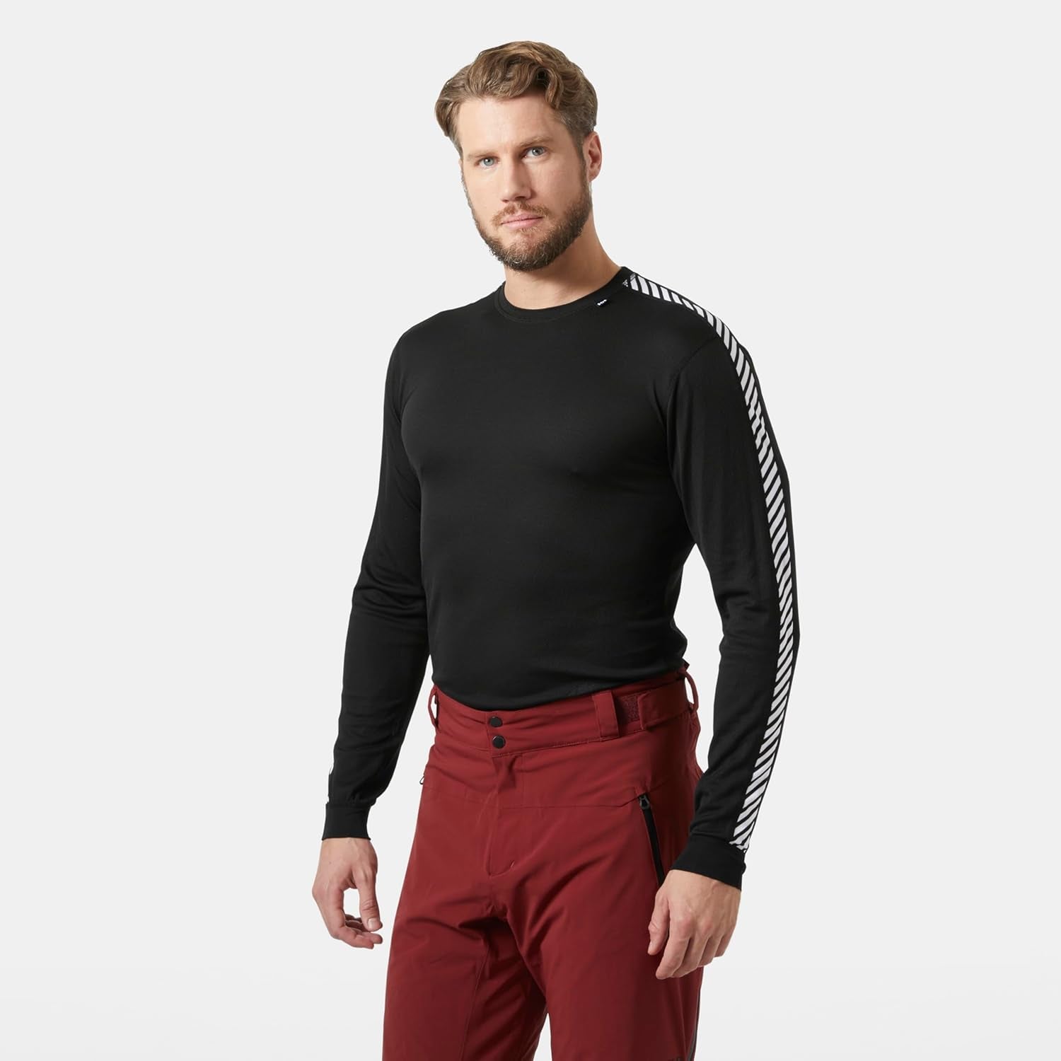 Herren HH LIFA Stripe Crew Langarm Funktionsshirt