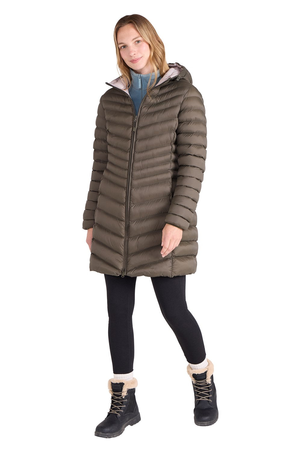 Mountain Warehouse Womens Padded Long Jacket Water Resistant Winter Ladies Coat
