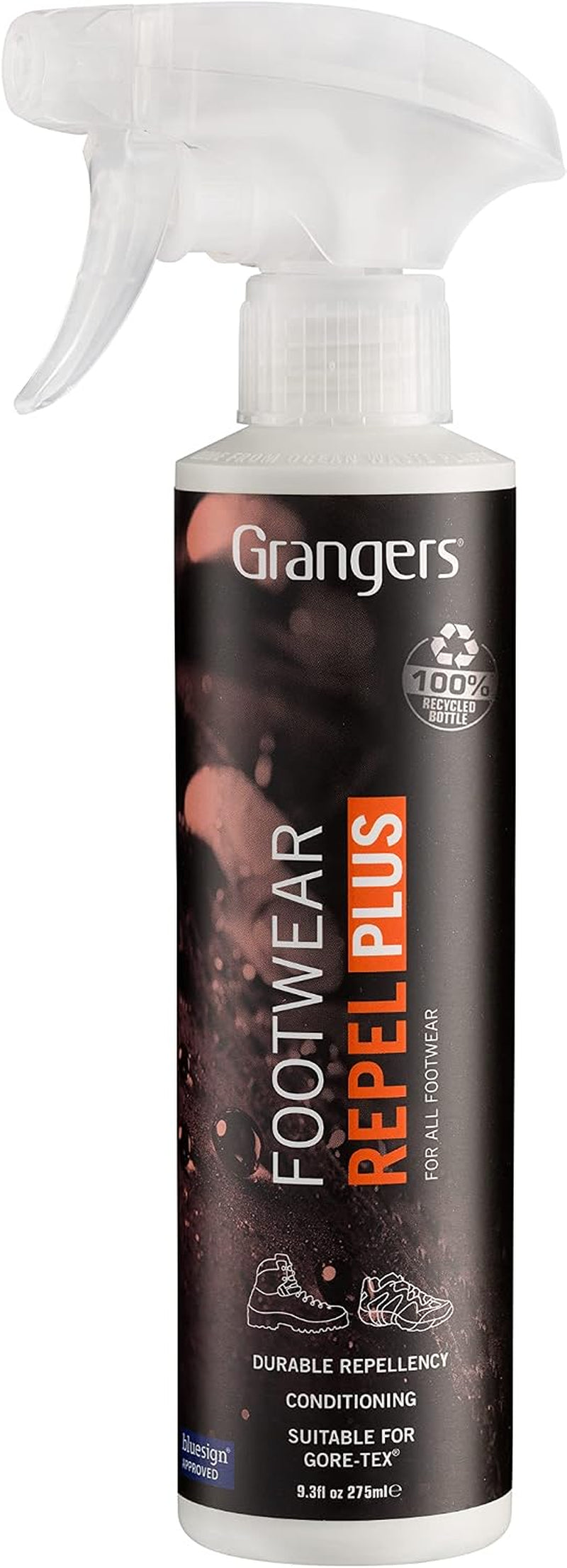 Grangers Eco Twin Pack – Footwear + Gear Cleaner and Footwear Repel plus | 275Ml/275Ml | Cleaning and Waterproofing for All Outdoor Footwear