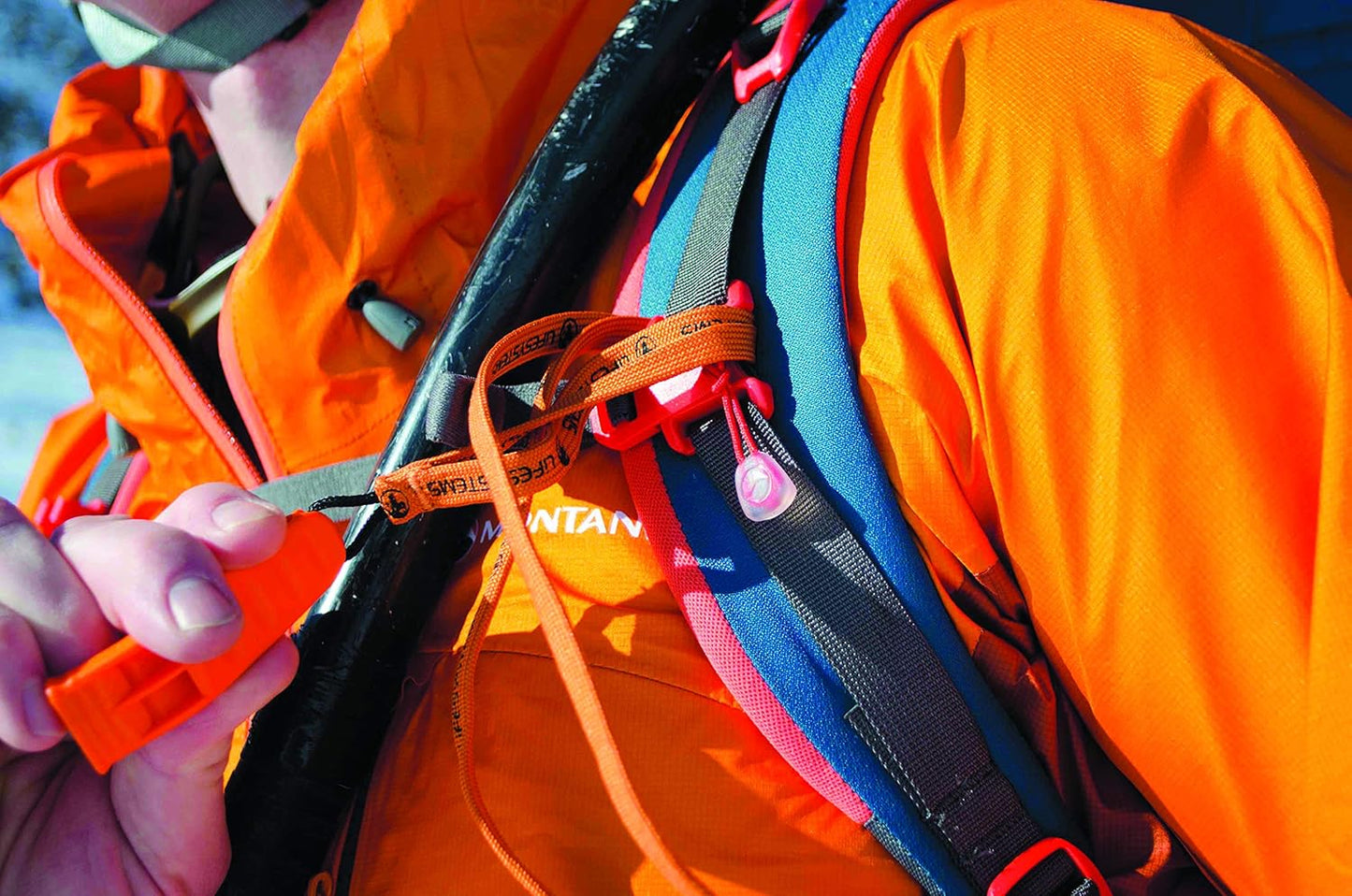 Safety and Emergency Whistle with Lanyard for Outdoors, Mountaineering, Boating and Signalling