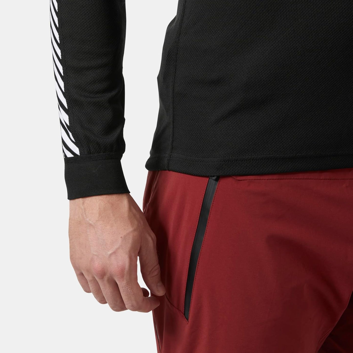 Herren HH LIFA Stripe Crew Langarm Funktionsshirt