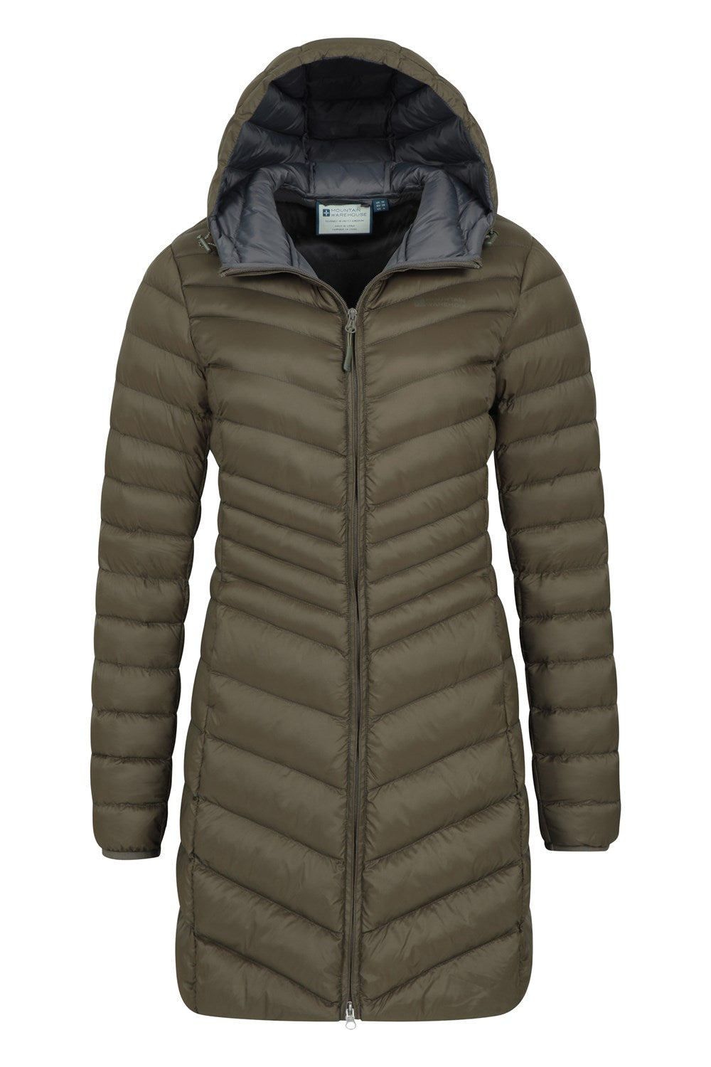 Mountain Warehouse Womens Padded Long Jacket Water Resistant Winter Ladies Coat
