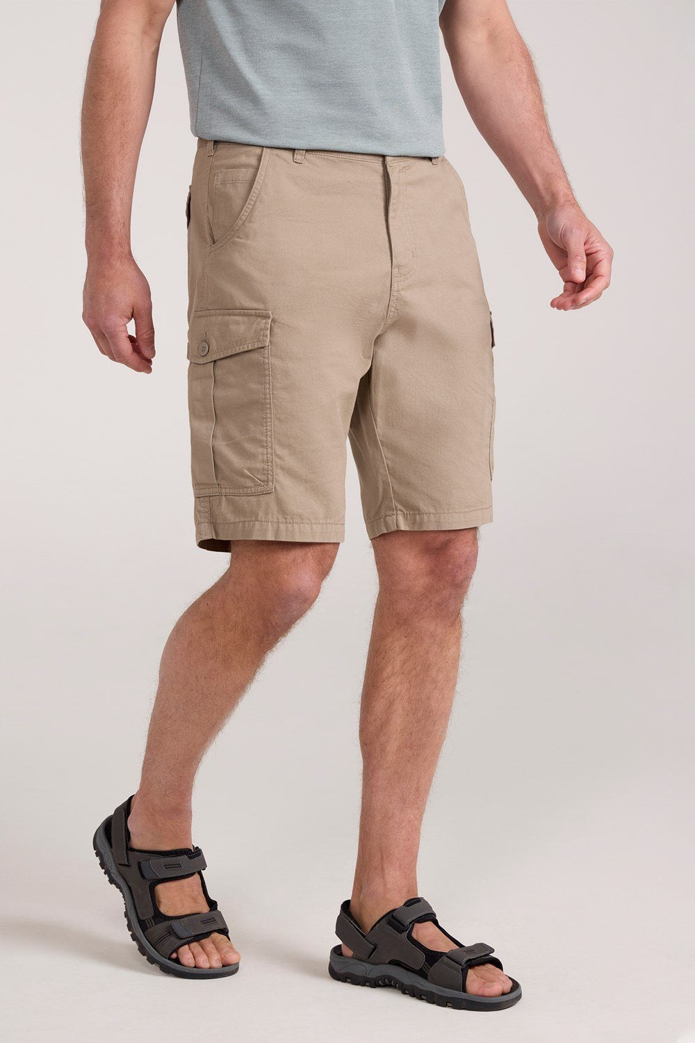 Mountain Warehouse Mens Cargo Shorts 100% Twill Cotton Multiple Pockets
