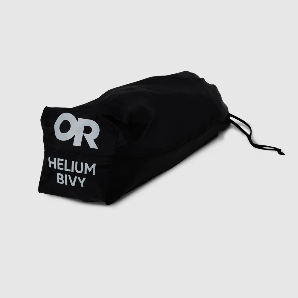 Black Helium bivy storage sack with drawcord