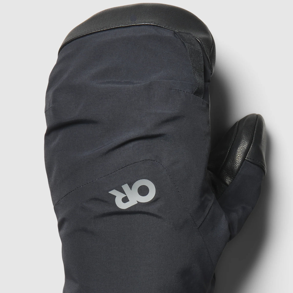 Men's GORE-TEX mitt back, dark shell with OR logo, padded knuckle panel