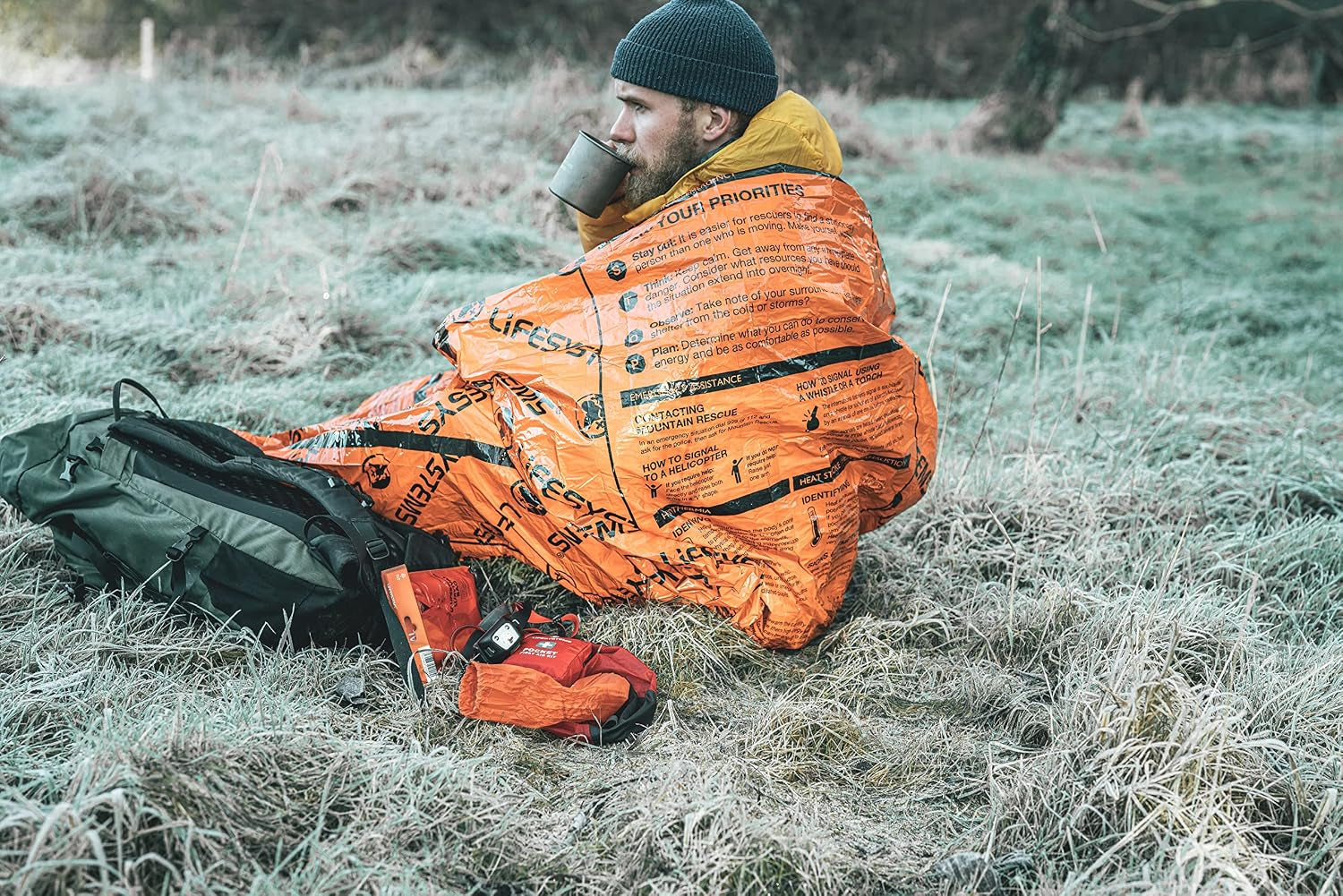 Heatshield Emergency Thermal Bag for Hiking, Mountaineering and Outdoor Survival