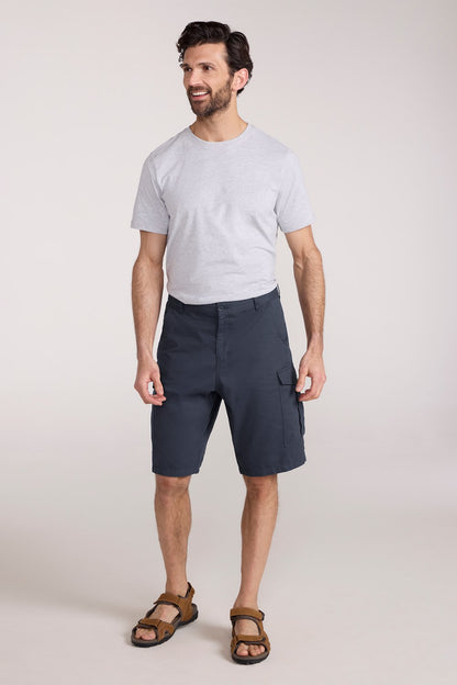 Mountain Warehouse Mens Cargo Shorts 100% Twill Cotton Multiple Pockets