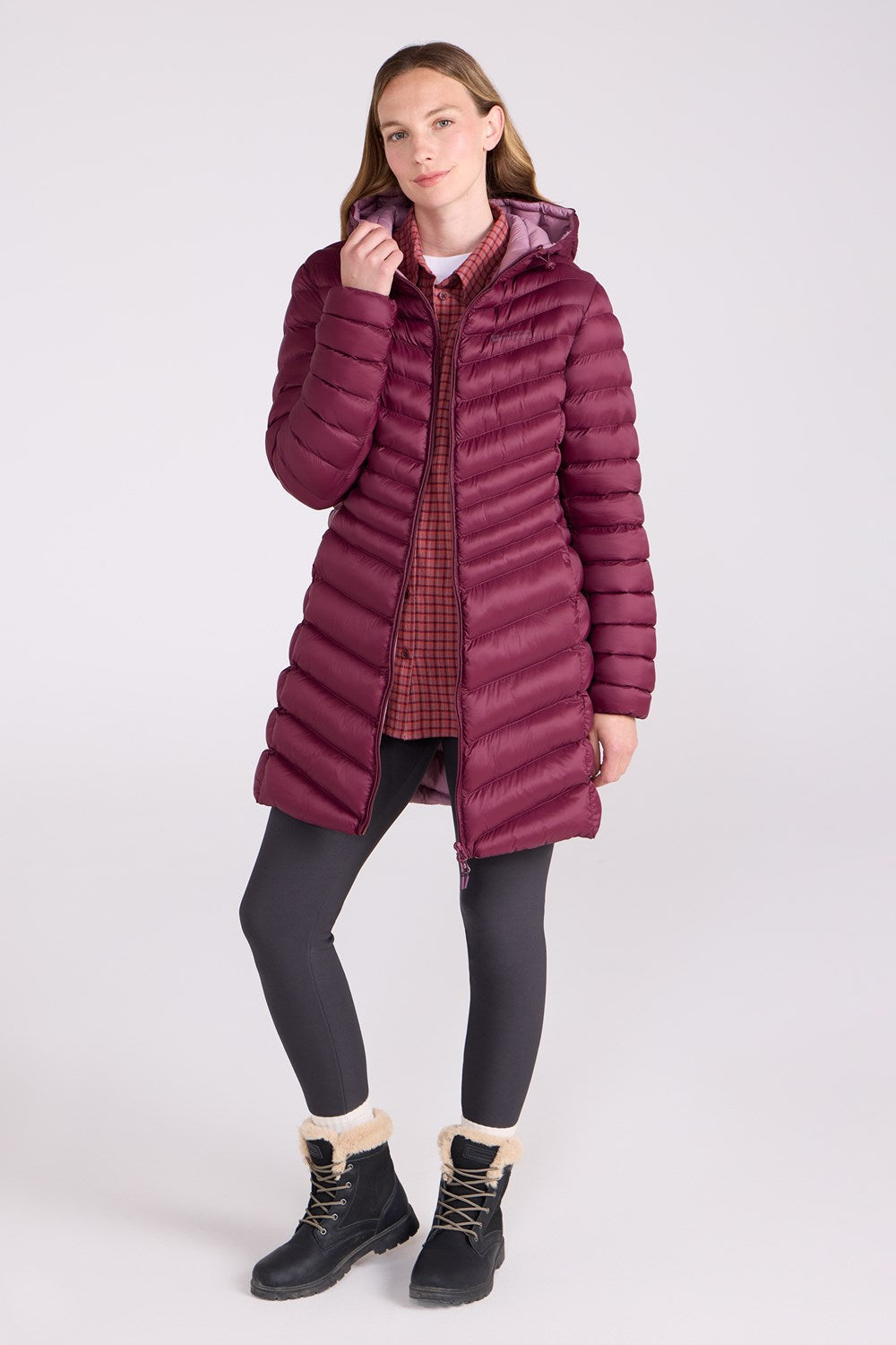 Mountain Warehouse Womens Padded Long Jacket Water Resistant Winter Ladies Coat