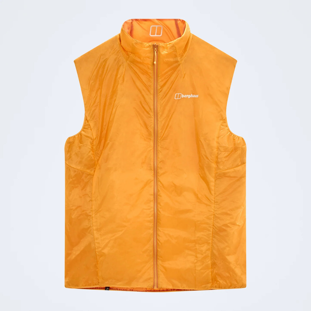 Hydroloft Elite reversible insulated gilet in bright orange, full front zip, sleeveless design