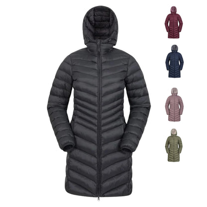 Mountain Warehouse Womens Padded Long Jacket Water Resistant Winter Ladies Coat