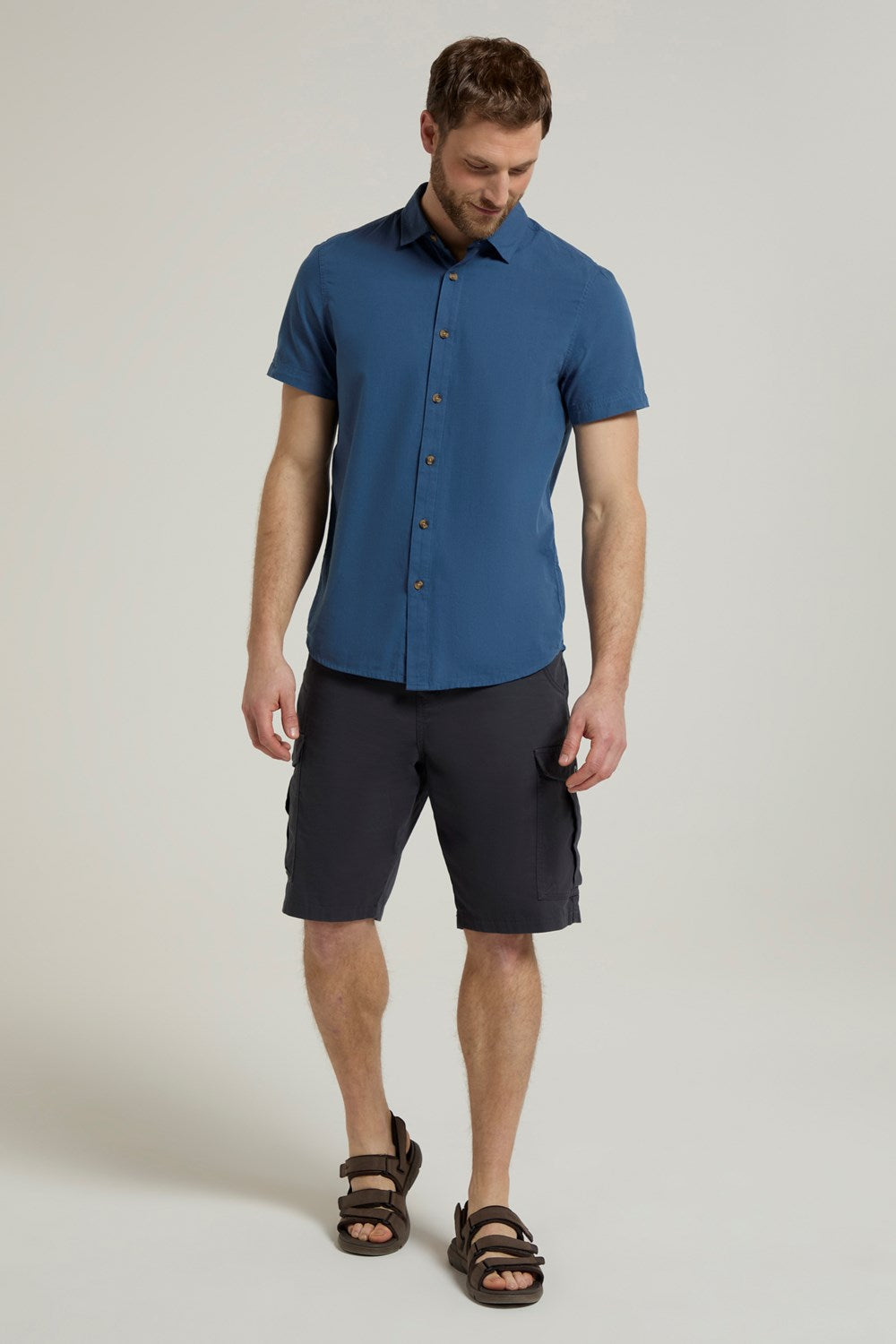 Mountain Warehouse Mens Cargo Shorts 100% Twill Cotton Multiple Pockets
