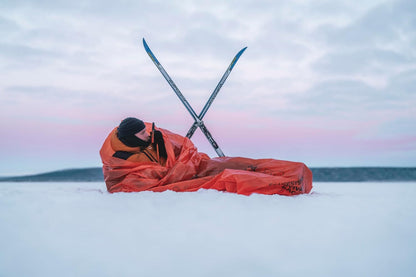 Windproof and Waterproof Orange Survival Bag for 1 to 2 Persons