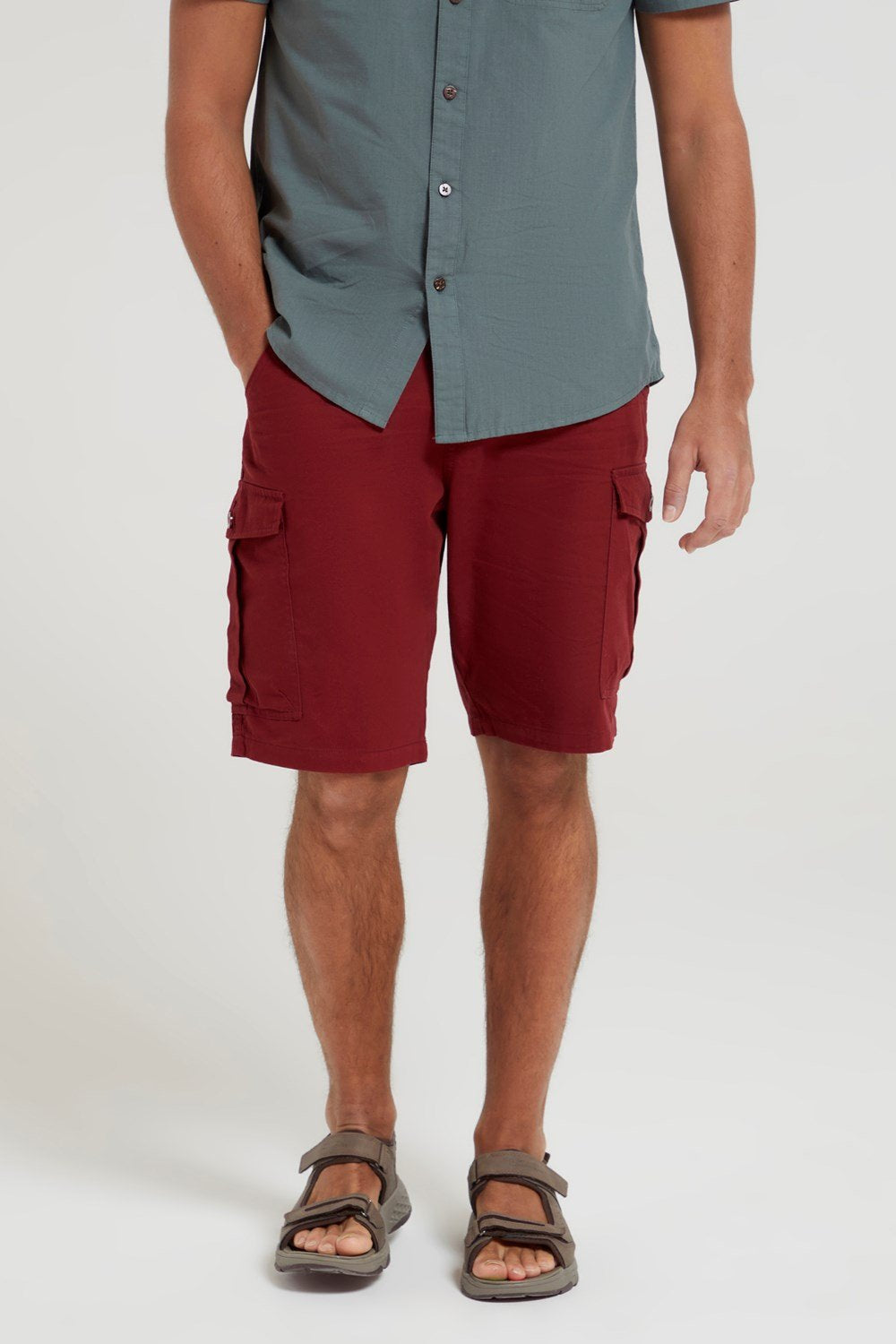 Mountain Warehouse Mens Cargo Shorts 100% Twill Cotton Multiple Pockets