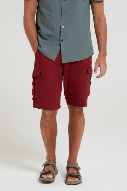 Mountain Warehouse Mens Cargo Shorts 100% Twill Cotton Multiple Pockets
