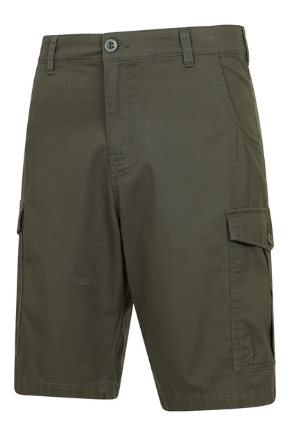 Mountain Warehouse Mens Cargo Shorts 100% Twill Cotton Multiple Pockets