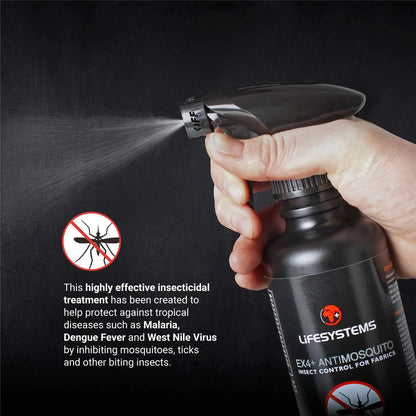 Ex4 anti Mosquito Clothing, Footwear and Outdoor Gear Treatment - 350 Ml Spray | Protect against Mosquitoes, Midges, Biting Insects, Black (Pack of 3)