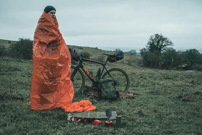 Windproof and Waterproof Orange Survival Bag for 1 to 2 Persons