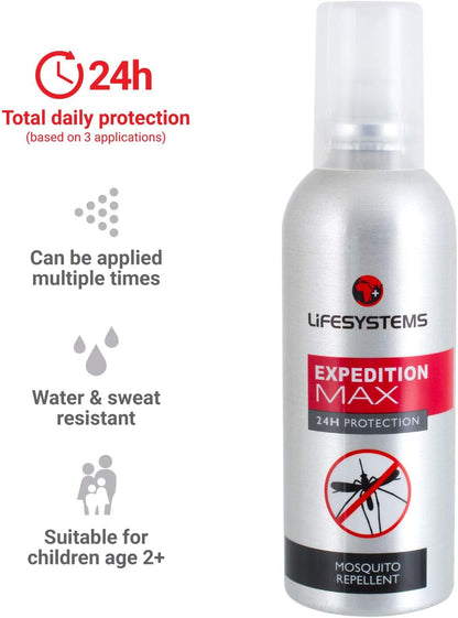 Insect Repellent Expedition Maximum DEET Pump Spray | Repels Mosquitoes, Biting Insects, Ticks | up to 8Hrs Protection, Ideal for Any Destination Including Jungle Tropics