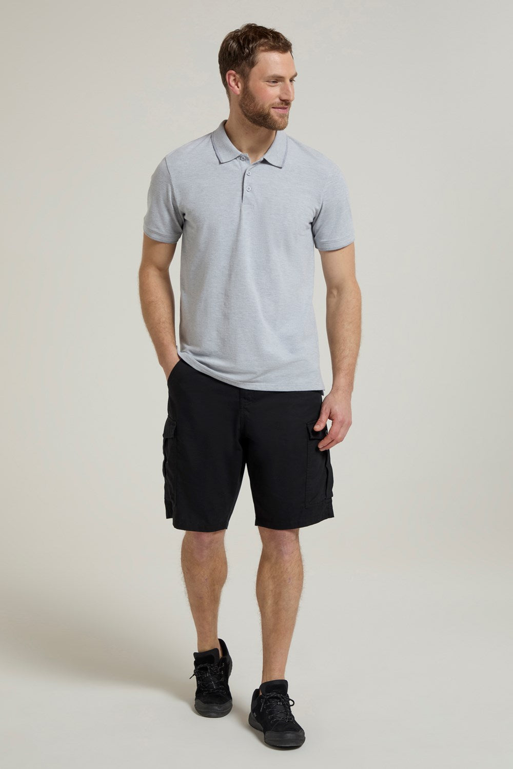 Mountain Warehouse Mens Cargo Shorts 100% Twill Cotton Multiple Pockets