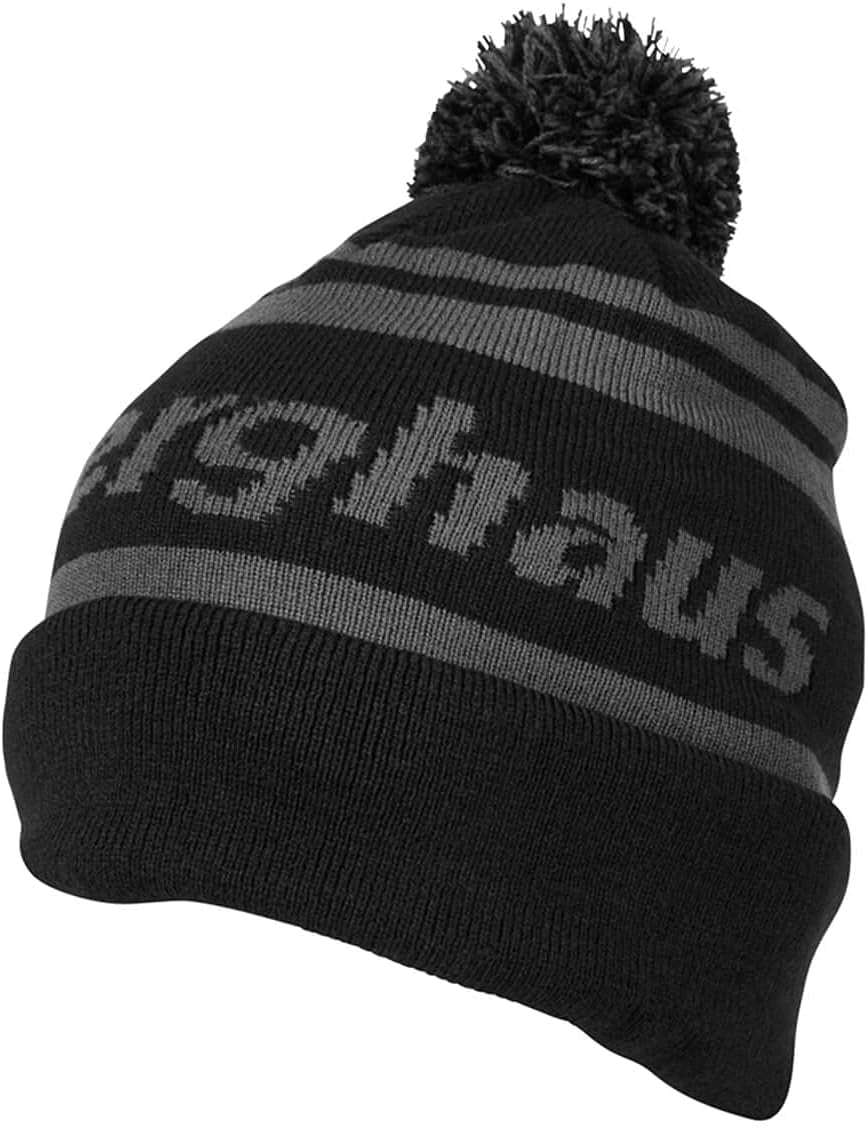 Herren Marke Bommelmütze, Dark Grey/Black