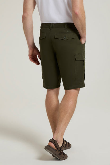 Mountain Warehouse Mens Cargo Shorts 100% Twill Cotton Multiple Pockets