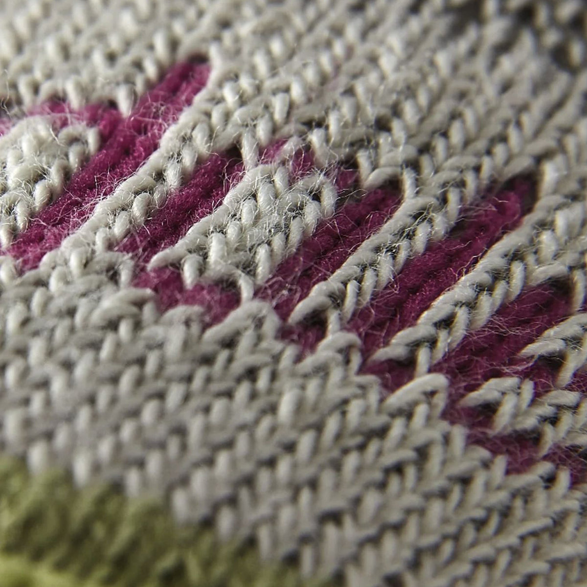 Plum lightweight hiking boot socks with textured knit pattern