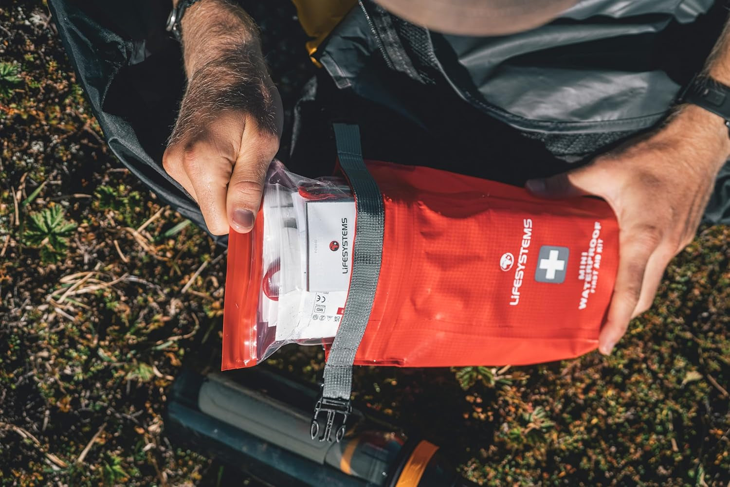 Waterproof First Aid Kit, CE Certified Contents, Specifically Designed for Watersports and Outdoor