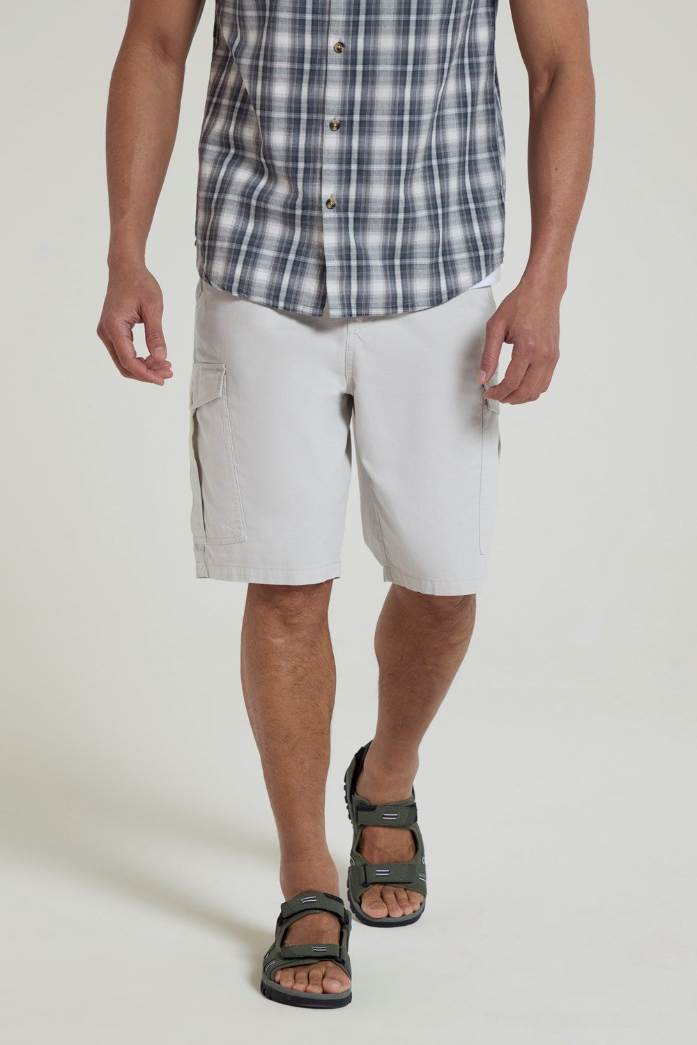 Mountain Warehouse Mens Cargo Shorts 100% Twill Cotton Multiple Pockets