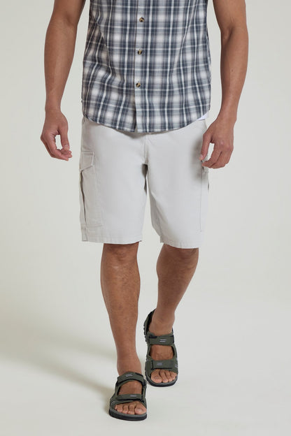 Mountain Warehouse Mens Cargo Shorts 100% Twill Cotton Multiple Pockets