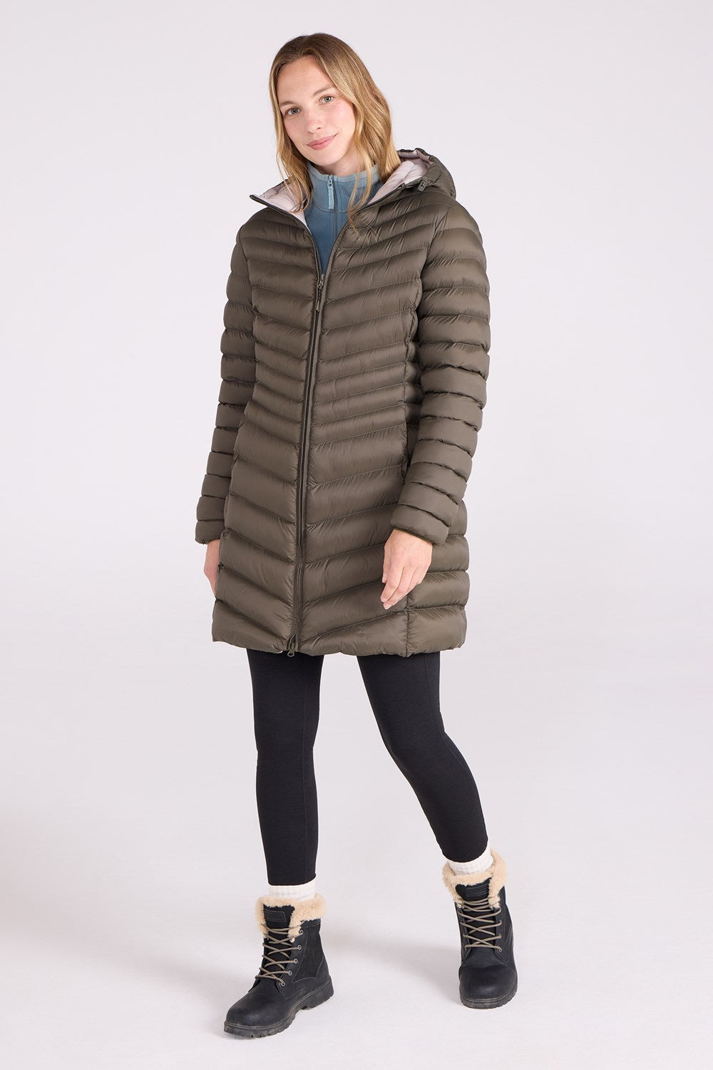 Mountain Warehouse Womens Padded Long Jacket Water Resistant Winter Ladies Coat