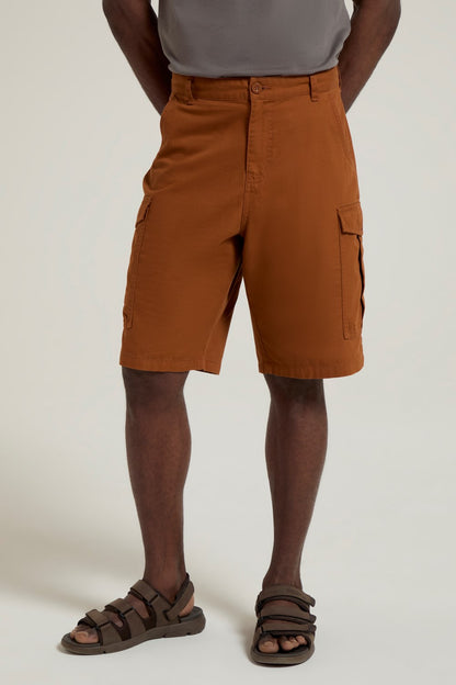Mountain Warehouse Mens Cargo Shorts 100% Twill Cotton Multiple Pockets