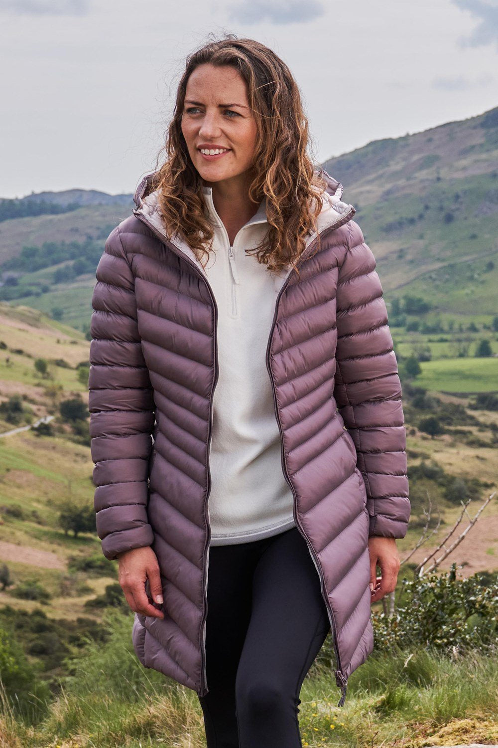Mountain Warehouse Womens Padded Long Jacket Water Resistant Winter Ladies Coat