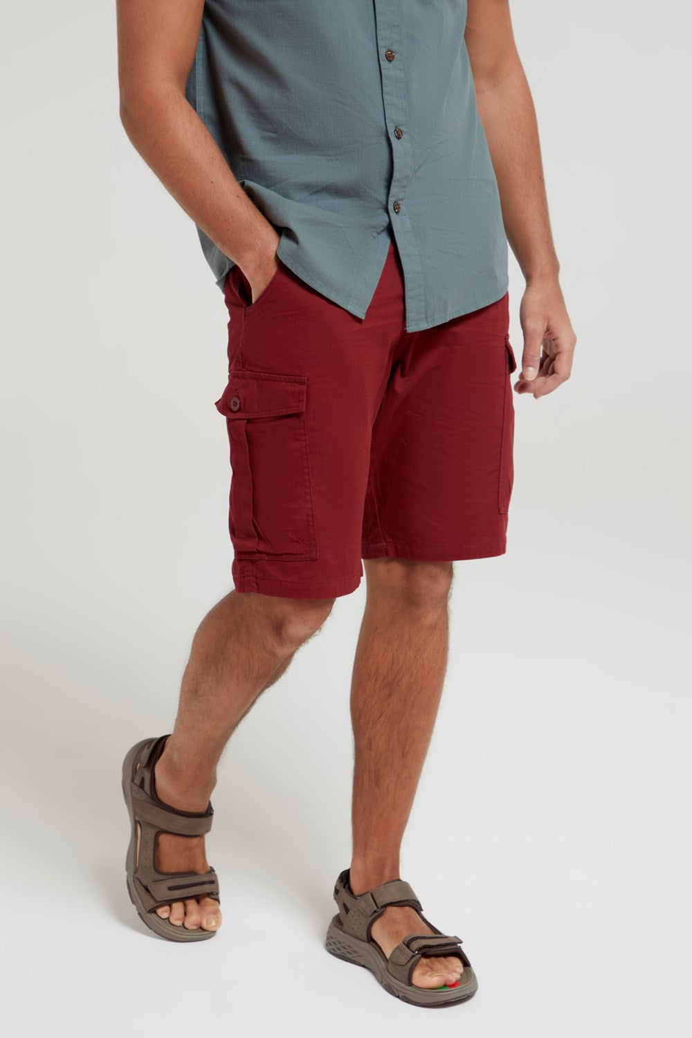 Mountain Warehouse Mens Cargo Shorts 100% Twill Cotton Multiple Pockets