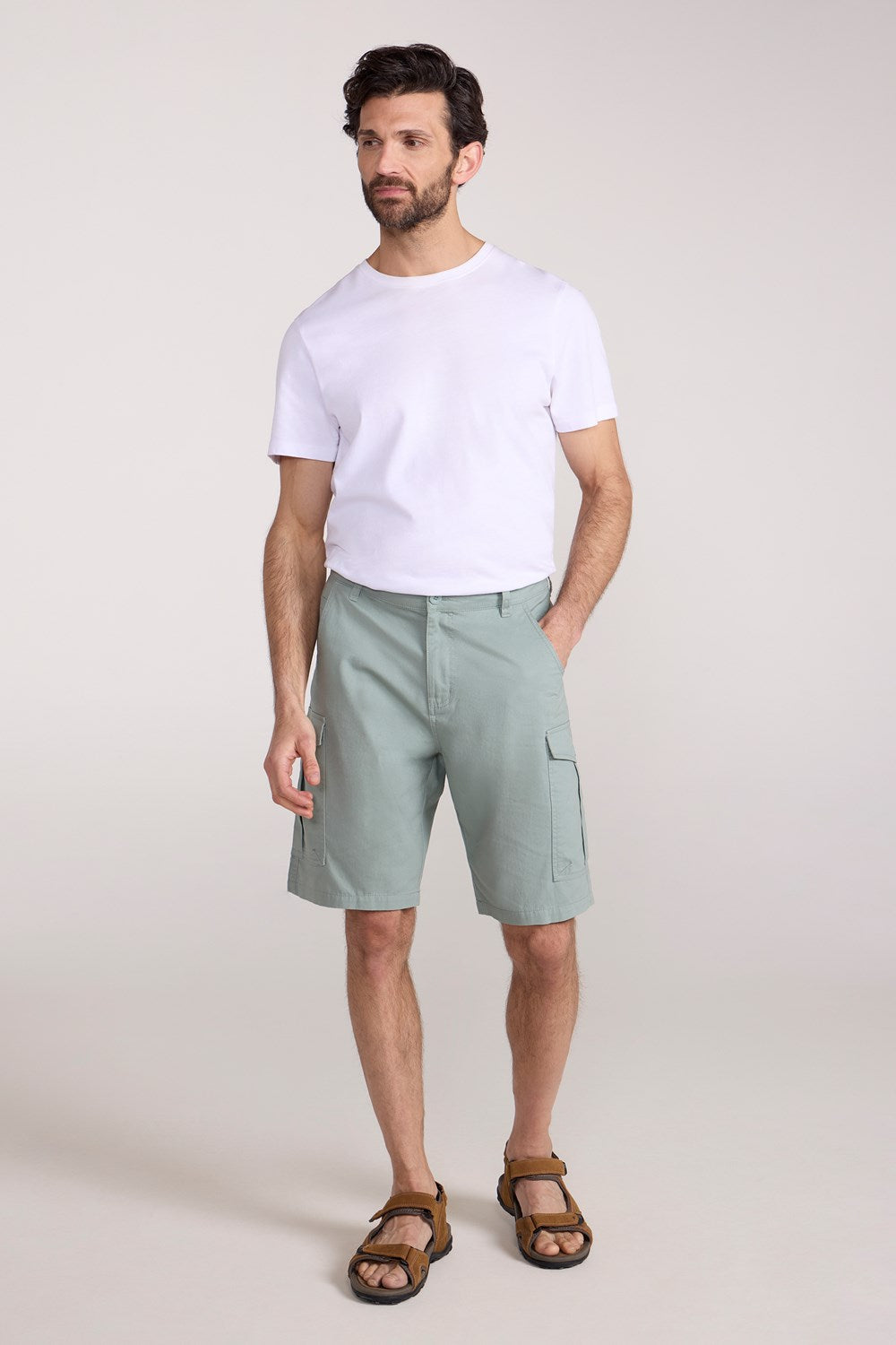 Mountain Warehouse Mens Cargo Shorts 100% Twill Cotton Multiple Pockets