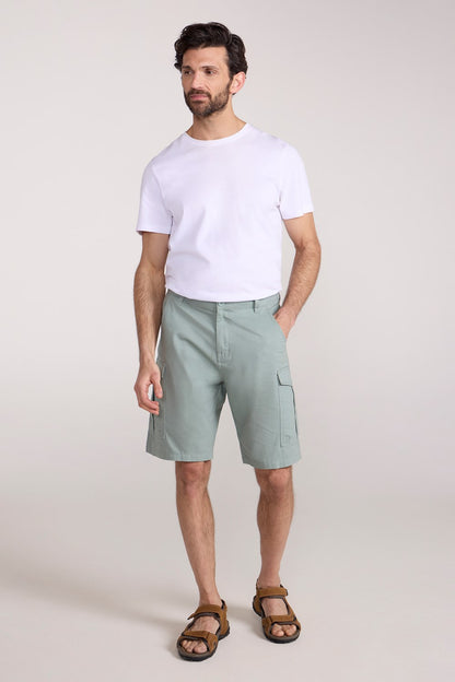 Mountain Warehouse Mens Cargo Shorts 100% Twill Cotton Multiple Pockets