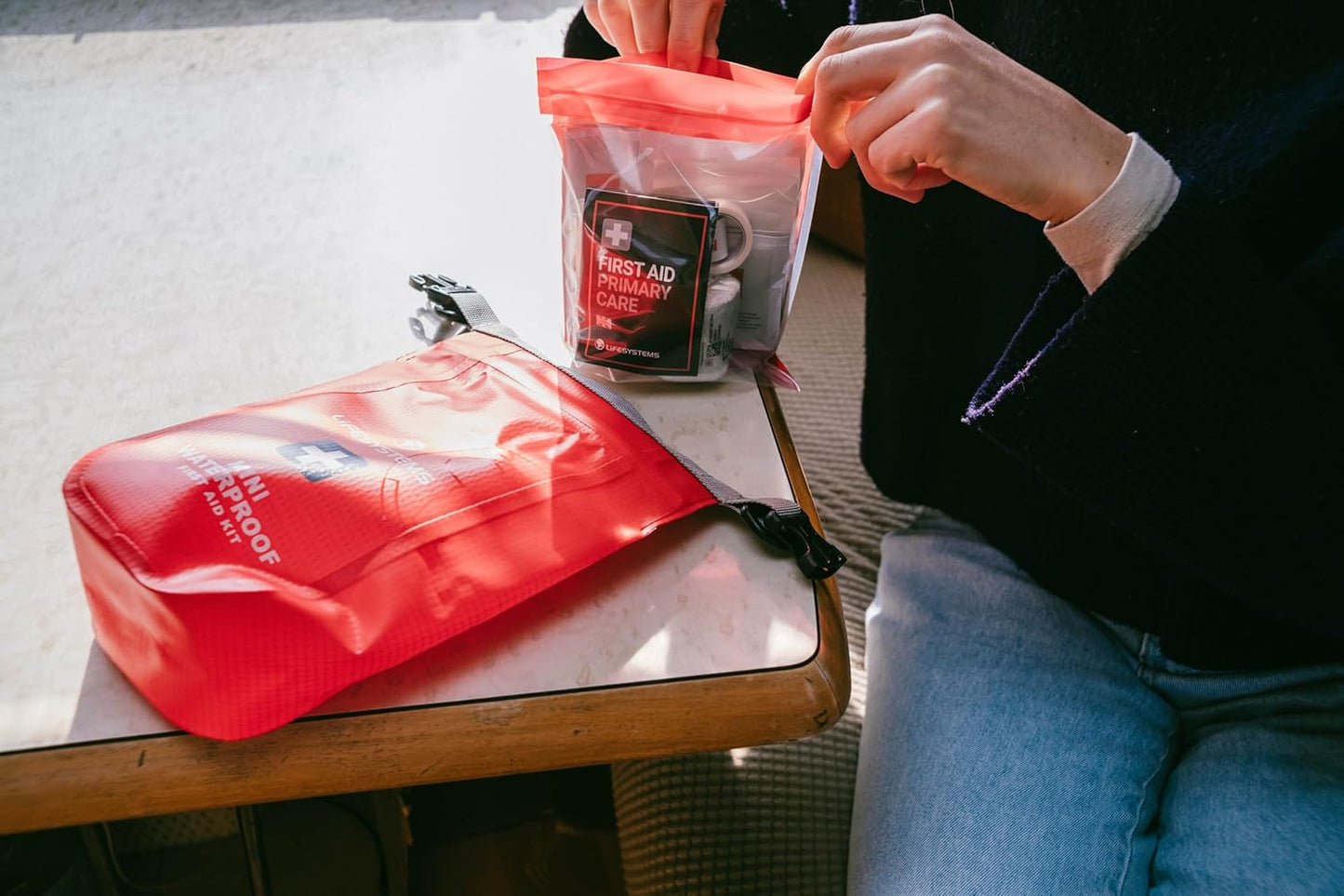 Waterproof First Aid Kit, CE Certified Contents, Specifically Designed for Watersports and Outdoor