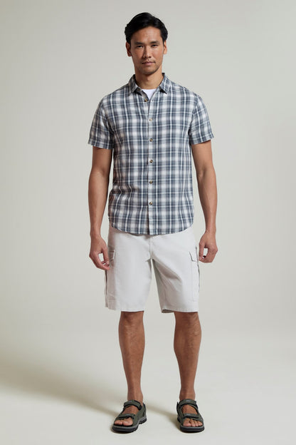 Mountain Warehouse Mens Cargo Shorts 100% Twill Cotton Multiple Pockets