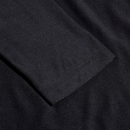 Close-up of black fabric with a textured pattern