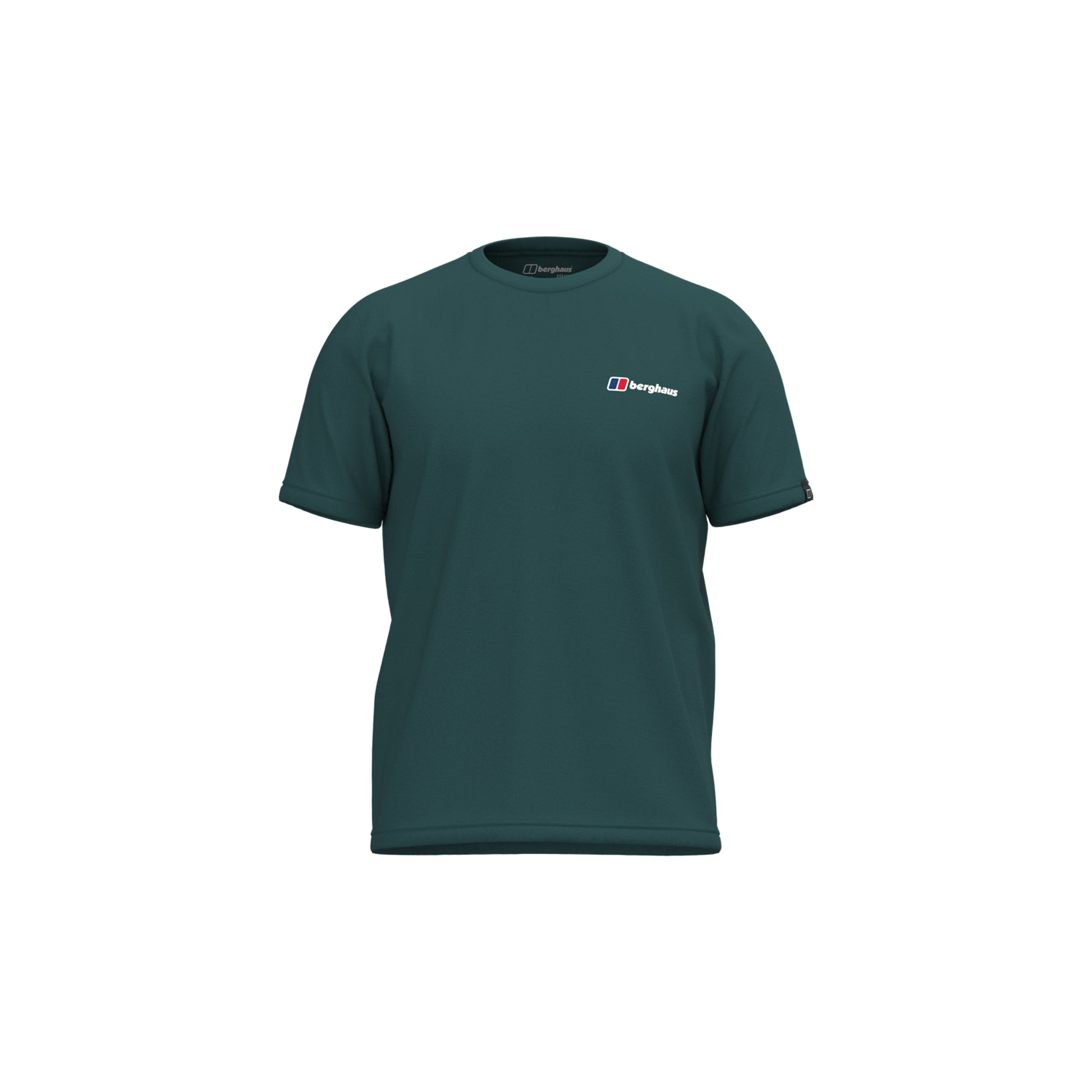 Men's teal Berghaus logo T-shirt with short sleeves