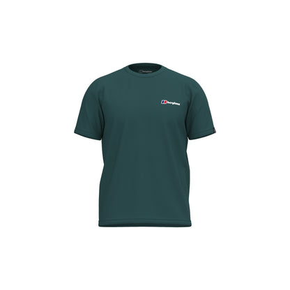 Men's teal Berghaus logo T-shirt with short sleeves