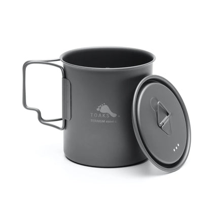 Toaks Light Titanium 450ml Cup with Lid (Ultralight Version)
