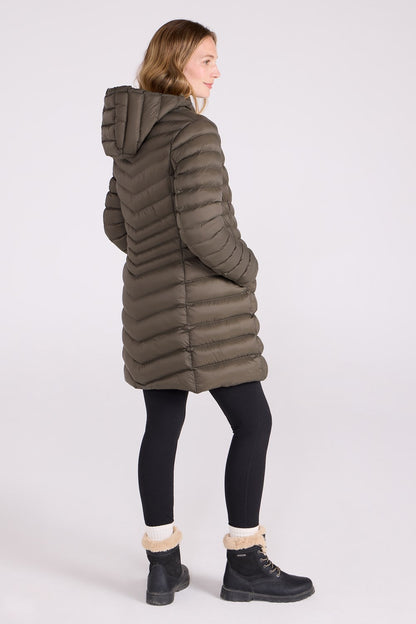 Mountain Warehouse Womens Padded Long Jacket Water Resistant Winter Ladies Coat